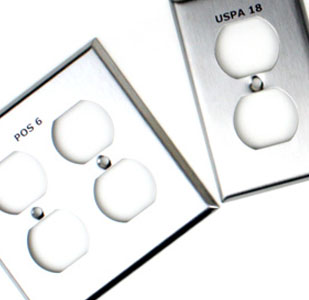 Laser Marked Stainless Steel Electrical Outlet Cover Plates