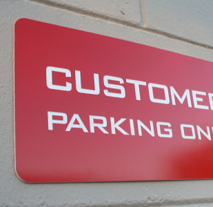 Custom Laser Engraved Parking Sign